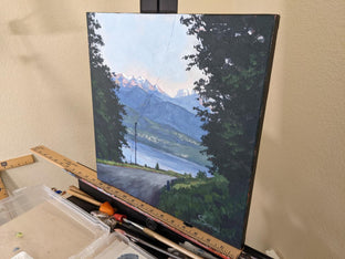 What a Stunning Surprise! Lake Thun, Switzerland by Samuel Pretorius |  Side View of Artwork 
