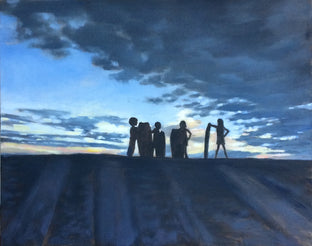 Sand Sledders by Jesse Aldana |  Side View of Artwork 