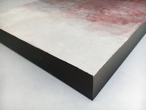 Original art for sale at UGallery.com | Sandstone and Snow by Agata Kijanka | $775 | oil painting | 18' h x 18' w | thumbnail 2