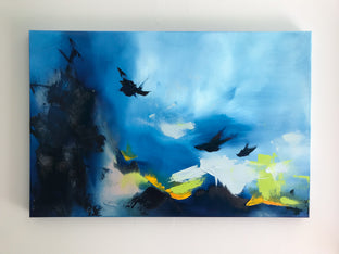 Original art for sale at UGallery.com | Blue Black Point by Sarah Parsons | $1,650 | oil painting | 24' h x 36' w | photo 3