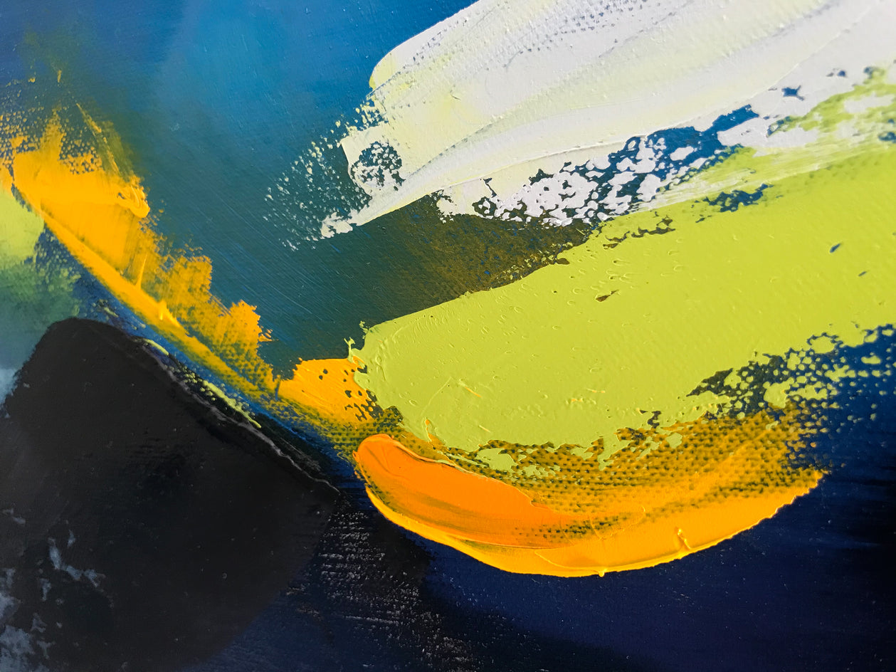 Blue Black Point by Sarah Parsons |  Closeup View of Artwork 