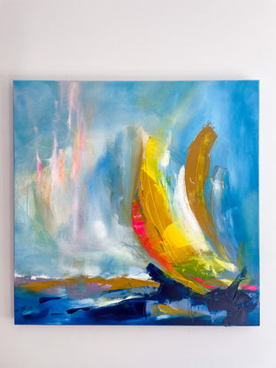 Original art for sale at UGallery.com | Changing Wind by Sarah Parsons | $1,500 | oil painting | 30' h x 30' w | photo 3