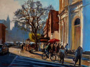 Original art for sale at UGallery.com | Saturday in Brooklyn by Jonelle Summerfield | $1,000 | oil painting | 18' h x 24' w | photo 1