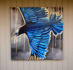 Original art for sale at UGallery.com | Adversity's Light by Scott Dykema | $3,100 | mixed media artwork | 36' h x 36' w | photo 4