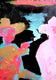 Original art for sale at UGallery.com | Bright Light Cowboy Fight by Scott Dykema | $5,400 | mixed media artwork | 48' h x 48' w | thumbnail 2