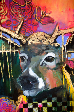 Original art for sale at UGallery.com | Beautifully Vibrant by Scott Dykema | $7,000 | mixed media artwork | 60' h x 48' w | photo 2