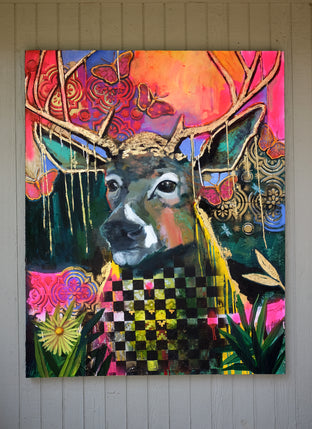 Original art for sale at UGallery.com | Beautifully Vibrant by Scott Dykema | $7,000 | mixed media artwork | 60' h x 48' w | photo 3