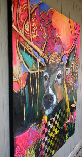Original art for sale at UGallery.com | Beautifully Vibrant by Scott Dykema | $7,000 | mixed media artwork | 60' h x 48' w | photo 4