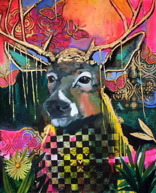 Original art for sale at UGallery.com | Beautifully Vibrant by Scott Dykema | $7,000 | mixed media artwork | 60' h x 48' w | photo 1