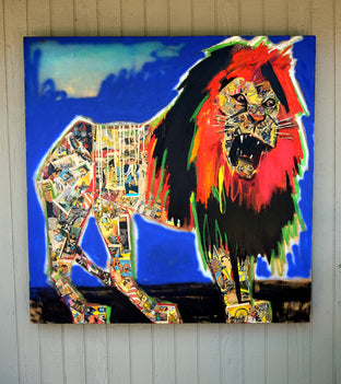 Original art for sale at UGallery.com | Comically by Scott Dykema | $5,400 | mixed media artwork | 48' h x 48' w | photo 3