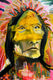 Original art for sale at UGallery.com | Hopeful Modern Chief by Scott Dykema | $7,500 | mixed media artwork | 60' h x 48' w | thumbnail 2