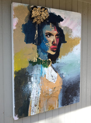Original art for sale at UGallery.com | More than a Glance by Scott Dykema | $4,300 | mixed media artwork | 48' h x 36' w | photo 3