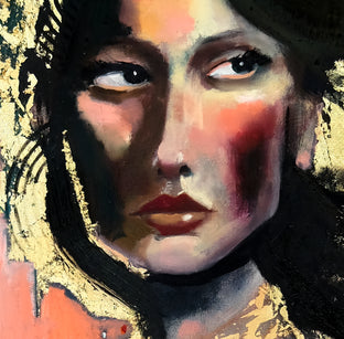 Original art for sale at UGallery.com | Persuasion on Pink by Scott Dykema | $2,100 | mixed media artwork | 36' h x 24' w | photo 2