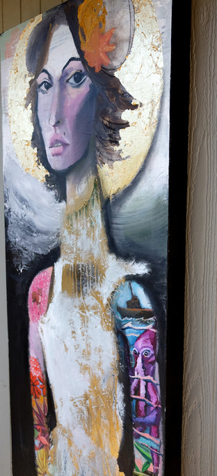 Original art for sale at UGallery.com | Sleeves by Scott Dykema | $4,100 | mixed media artwork | 60' h x 24' w | photo 3