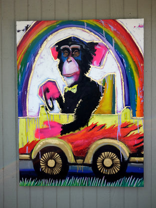 Original art for sale at UGallery.com | That Car Is Sooo... by Scott Dykema | $4,300 | mixed media artwork | 48' h x 36' w | photo 3