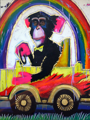 Original art for sale at UGallery.com | That Car Is Sooo... by Scott Dykema | $4,300 | mixed media artwork | 48' h x 36' w | photo 1