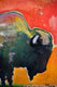 Original art for sale at UGallery.com | Vibrant Sky Bison by Scott Dykema | $5,400 | mixed media artwork | 48' h x 48' w | thumbnail 2