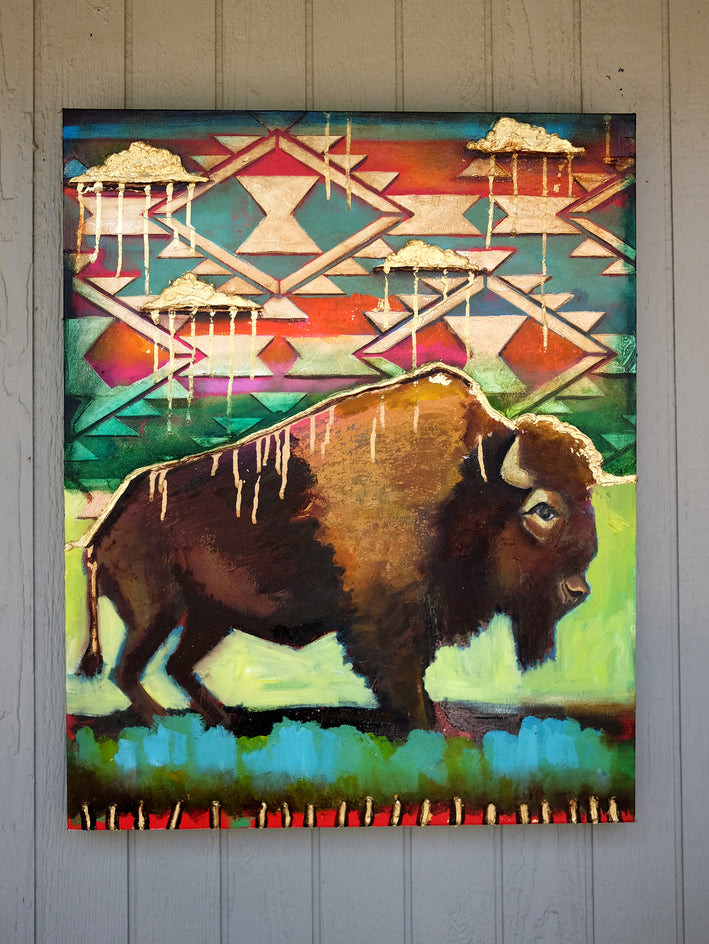 With Golden Clouds Raining Down by Scott Dykema |  Context View of Artwork 