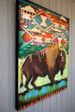 Original art for sale at UGallery.com | With Golden Clouds Raining Down by Scott Dykema | $1,875 | mixed media artwork | 30' h x 24' w | thumbnail 4
