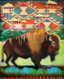 Original art for sale at UGallery.com | With Golden Clouds Raining Down by Scott Dykema | $1,875 | mixed media artwork | 30' h x 24' w | thumbnail 1