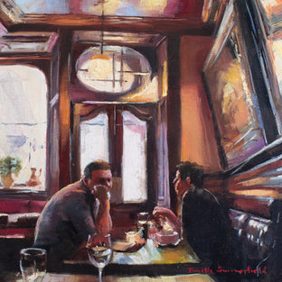 Original art for sale at UGallery.com | Scottish Pub by Jonelle Summerfield | $475 | oil painting | 12' h x 12' w | photo 1