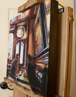 Original art for sale at UGallery.com | Scottish Pub by Jonelle Summerfield | $475 | oil painting | 12' h x 12' w | photo 2