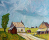 Original art for sale at UGallery.com | Old Farmstead, Enfield, North Carolina by Doug Cosbie | $350 | oil painting | 10' h x 12' w | thumbnail 1