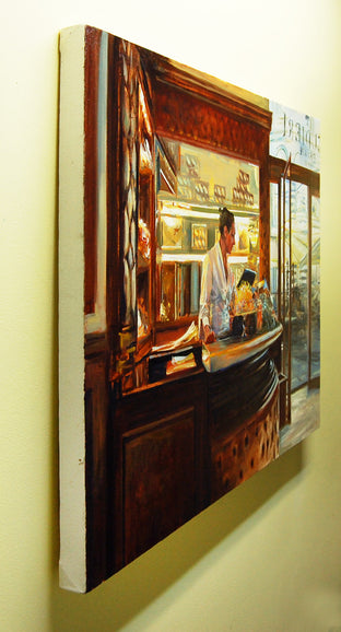 Original art for sale at UGallery.com | Caffe Scudieri, Florence by Onelio Marrero | $1,800 | oil painting | 24' h x 30' w | photo 2