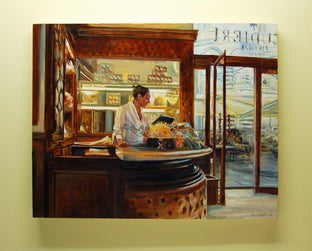 Original art for sale at UGallery.com | Caffe Scudieri, Florence by Onelio Marrero | $1,800 | oil painting | 24' h x 30' w | photo 3
