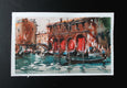 Original art for sale at UGallery.com | Rialto Market by Maximilian Damico | $400 | watercolor painting | 7' h x 11' w | thumbnail 3