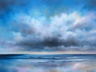 Original art for sale at UGallery.com | Sea Clouds by Nancy Hughes Miller | $750 | oil painting | 18' h x 24' w | photo 1
