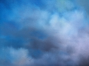 Original art for sale at UGallery.com | Sea Clouds by Nancy Hughes Miller | $750 | oil painting | 18' h x 24' w | photo 4