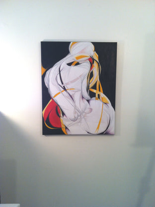 Original art for sale at UGallery.com | Seated Figure by Sumner Crenshaw | $375 | oil painting | 20' h x 16' w | photo 3