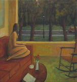 Original art for sale at UGallery.com | Second Story Window by Glenn Quist | $1,675 | acrylic painting | 32' h x 30' w | thumbnail 1