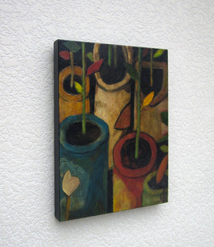 Original art for sale at UGallery.com | Secret Greenhouse by Glenn Quist | $475 | acrylic painting | 16' h x 12' w | photo 3