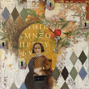 Original art for sale at UGallery.com | Segreto by Darlene McElroy | $500 | mixed media artwork | 12' h x 12' w | photo 1