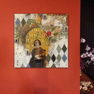 Original art for sale at UGallery.com | Segreto by Darlene McElroy | $500 | mixed media artwork | 12' h x 12' w | photo 3
