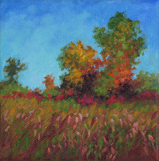 Original art for sale at UGallery.com | September On The Fen by Suzanne Massion | $75 | oil painting | 4' h x 4' w | photo 1