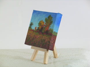 Original art for sale at UGallery.com | September On The Fen by Suzanne Massion | $75 | oil painting | 4' h x 4' w | photo 2