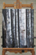 Original art for sale at UGallery.com | Seven Birch Trunks by Valerie Berkely | $450 | oil painting | 20' h x 16' w | thumbnail 3