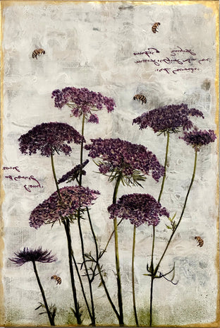 Original art for sale at UGallery.com | Fleeting Moments by Shannon Amidon | $2,500 | encaustic artwork | 36' h x 24' w | photo 1