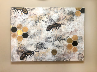 Original art for sale at UGallery.com | Telling the Bees by Shannon Amidon | $3,600 | encaustic artwork | 36' h x 48' w | photo 3