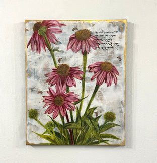 Original art for sale at UGallery.com | Wellbeing by Shannon Amidon | $2,500 | encaustic artwork | 36' h x 24' w | photo 3