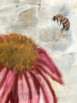 Original art for sale at UGallery.com | Wellbeing by Shannon Amidon | $2,500 | encaustic artwork | 36' h x 24' w | photo 4