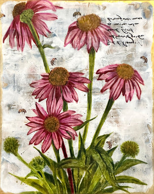 Original art for sale at UGallery.com | Wellbeing by Shannon Amidon | $2,500 | encaustic artwork | 36' h x 24' w | photo 1