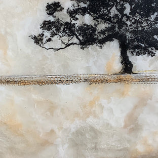 Original art for sale at UGallery.com | Golden Summers Eve by Shari Lyon | $250 | encaustic artwork | 6' h x 6' w | photo 4