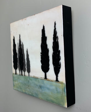 Italian Green by Shari Lyon |  Side View of Artwork 