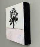 Original art for sale at UGallery.com | Pink and White Everlasting by Shari Lyon | $375 | encaustic artwork | 8' h x 8' w | thumbnail 2