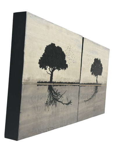 Raggiungendoti by Shari Lyon |  Side View of Artwork 