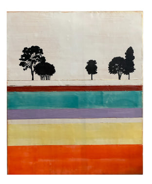 Original art for sale at UGallery.com | Terra Colorata (Colorful Earth) by Shari Lyon | $2,650 | encaustic artwork | 24' h x 20' w | photo 3